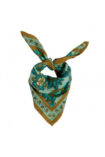 Petit Foulard Indien - Jakarta Vert