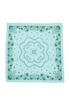 Small Indian Scarf - Bandana Aqua Green