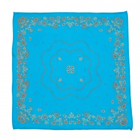 Foulard Indien Enfant - Bandana Bleu Cobalt