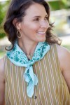 Indian Scarf Kid - Bandana Aqua Green