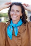 Small Indian Scarf - Bandana Cobalt Blue