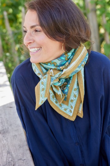 Foulard Indien - Jakarta Vert