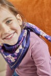 Petit Foulard Indien - Nur Violine Indigo