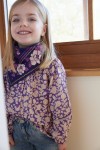 Petit Foulard Indien - Nur Violine Indigo