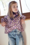Petit Foulard Indien - Nur Violine Indigo