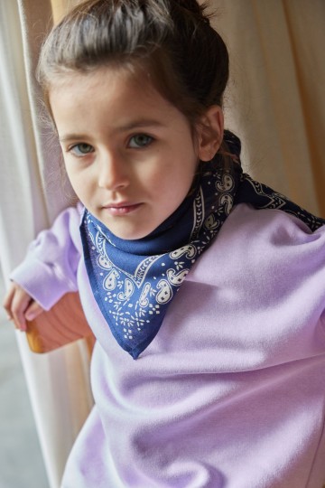 Small Indian Scarf - Teckel Indigo