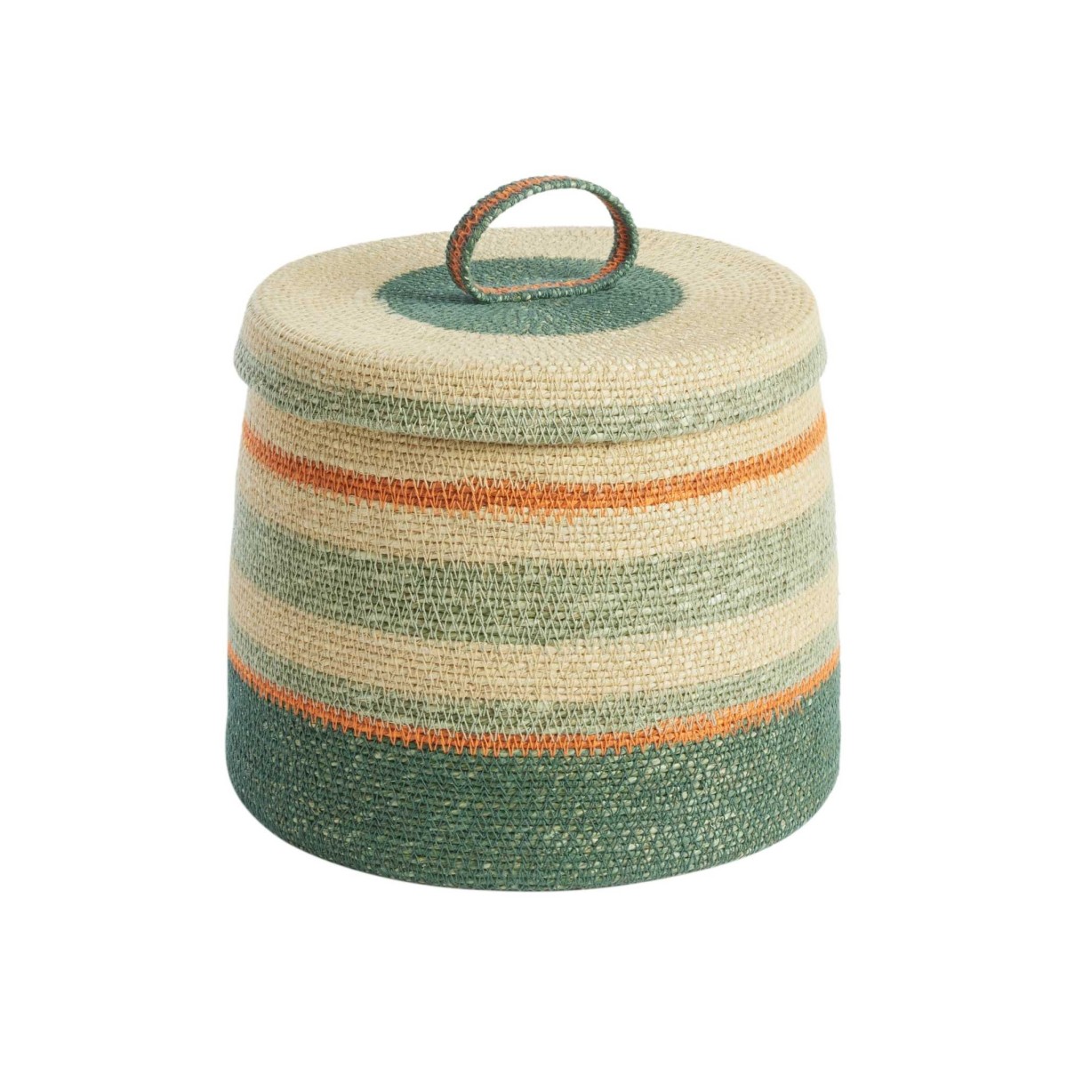 Panier Boite S - Vert/Orange - Bonheur du Jour