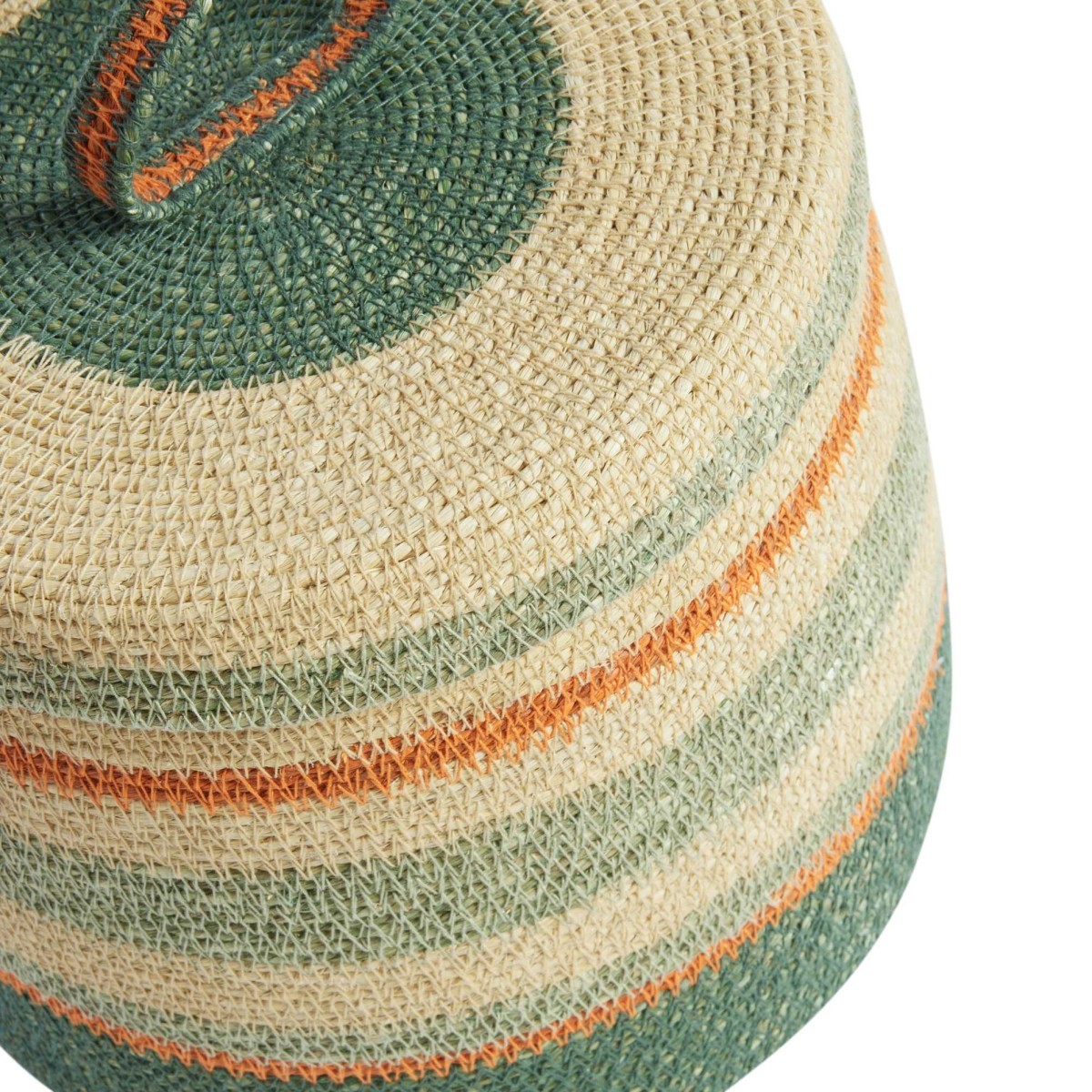Panier Boite S - Vert/Orange - Bonheur du Jour
