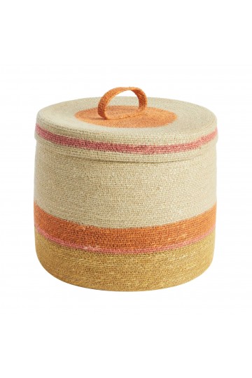 Basket Box L - Orange/Corn