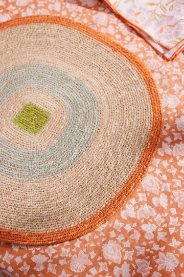 Place Mat Mada - Orange Bleu