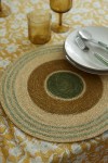 Set de table en jonc de mer Baya - Sauge/ Noisette