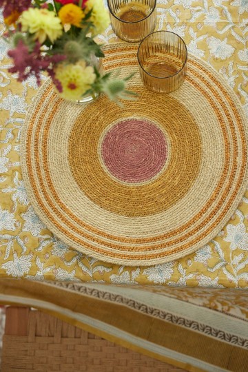 Place Mat Baya - Orange/ Corn