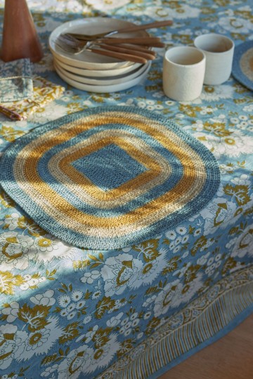Place Mat Multico - Bleuet Naturel