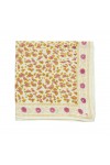 Foulard Indien - Léopard Ecru/Kiwi