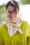 Indian Scarf - Leopard Ecru/Kiwi