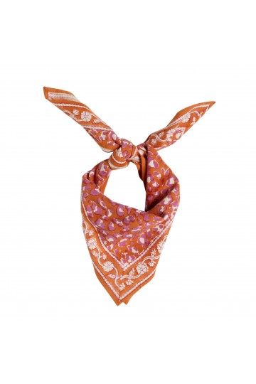 Foulard Indien Enfant - Léopard Cuivre