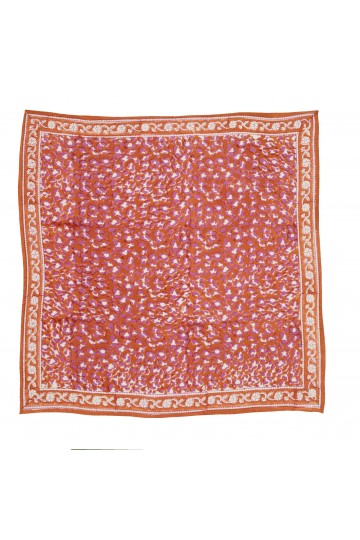 Indian Scarf Kid - Leopard Cuivre