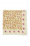 Foulard Indien - Léopard Ecru/Kiwi