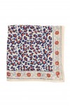 Indian Scarf - Leopard Beige Navy