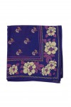 Foulard Indien - Nur Violine Indigo
