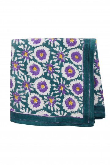 Foulard Indien - Margotte Vert Sapin