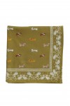 Foulard Indien - Teckel Olive