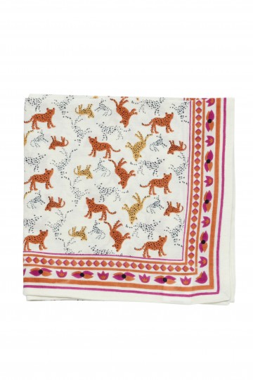 Foulard Indien - Leopold Ecru