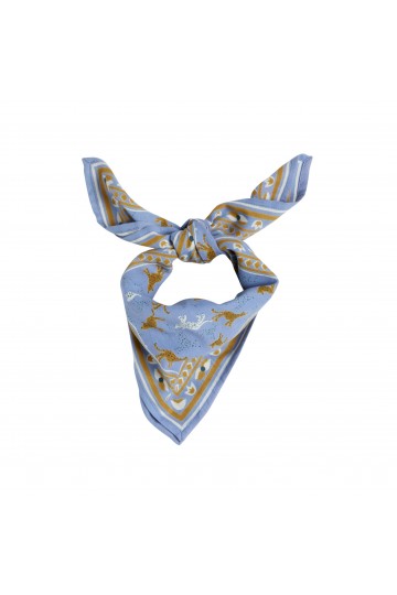 Foulard Indien Enfant - Leopold Bleu