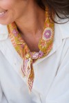 Small Indian Scarf - Nehru Kiwi