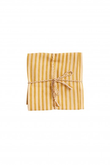 Set of 2 Napkins - Stripes Kiwi
