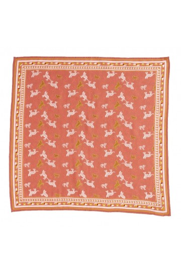 Foulard Indien - Leopold Bois de rose