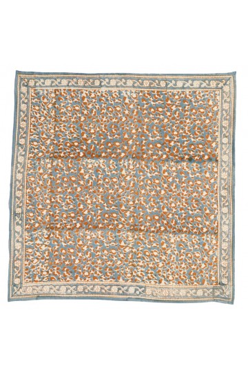 Foulard Indien - Léopard Blue