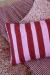 Cushion Cover - Stripes Burgundy - Bonheur du Jour