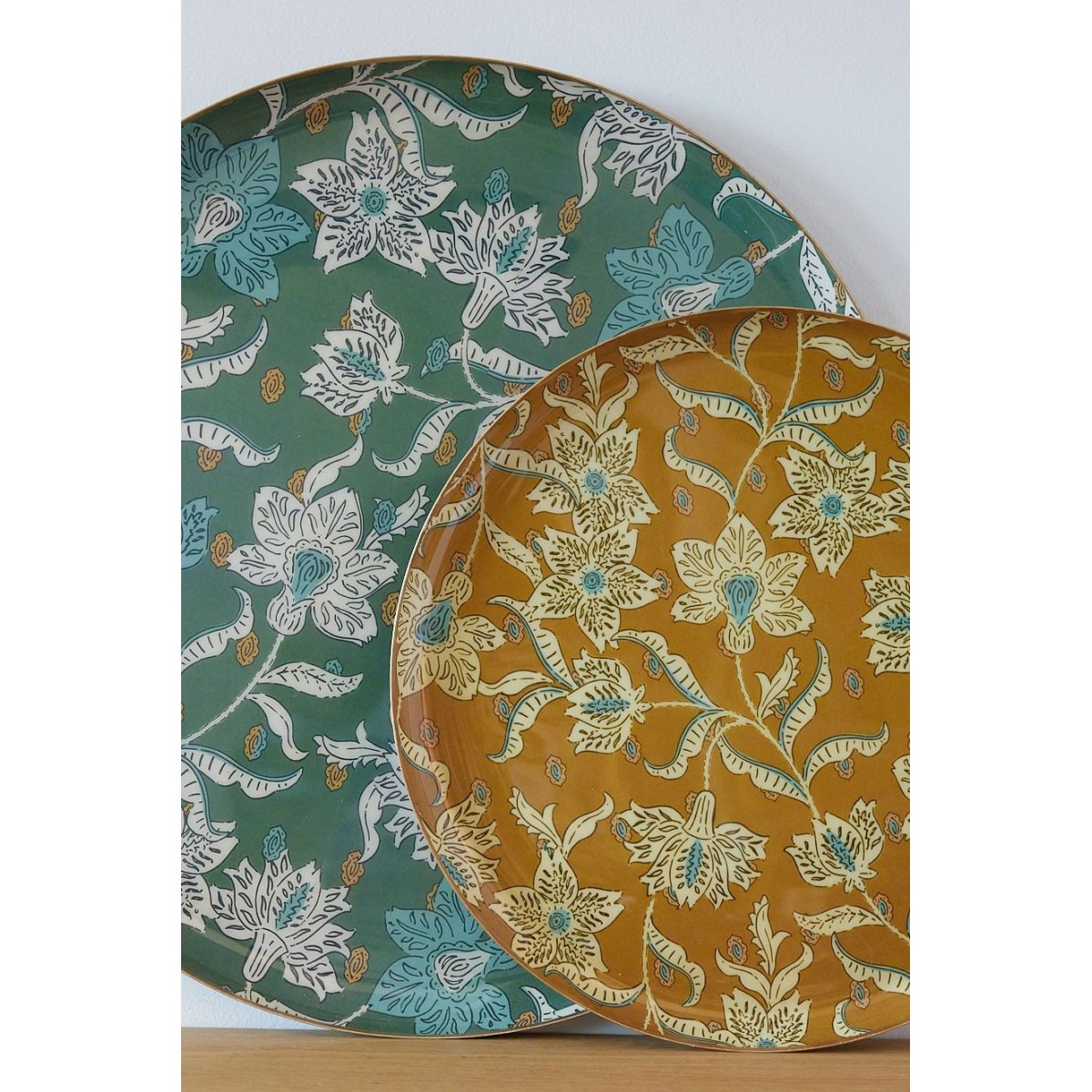 Plateau Rondo 30 cm - Lotus Absynthe - Bonheur du Jour