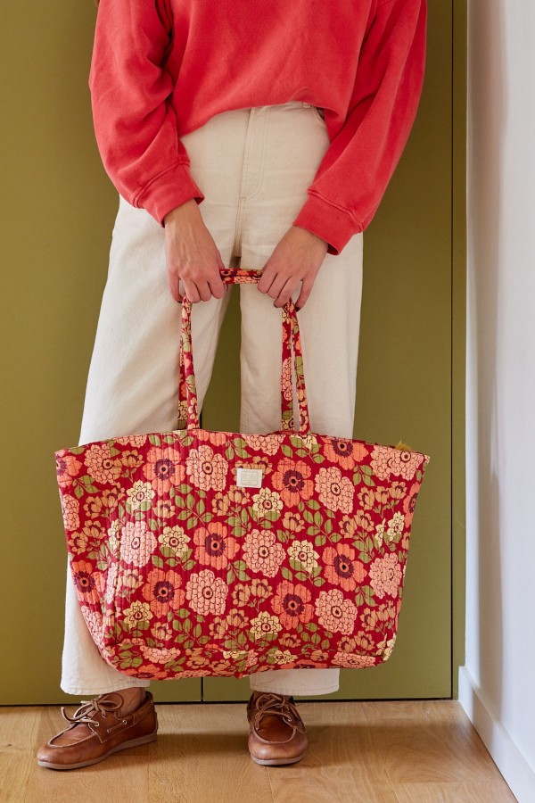 Sac Trotter - Bengale Bordeaux - Bonheur du Jour