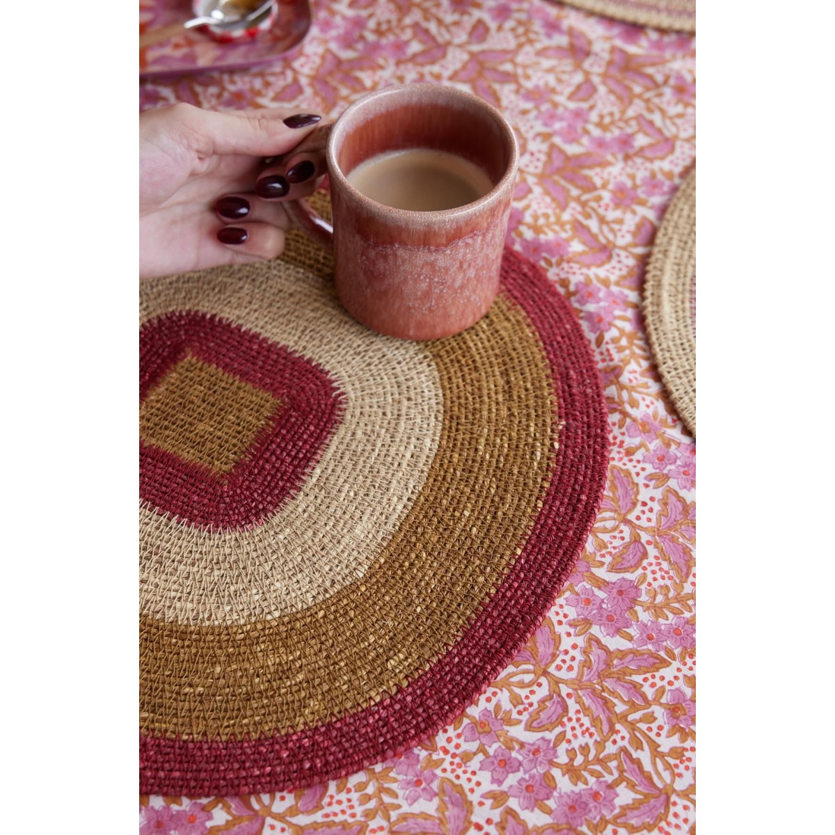 Placemat Mada - Grenat - Bonheur du Jour