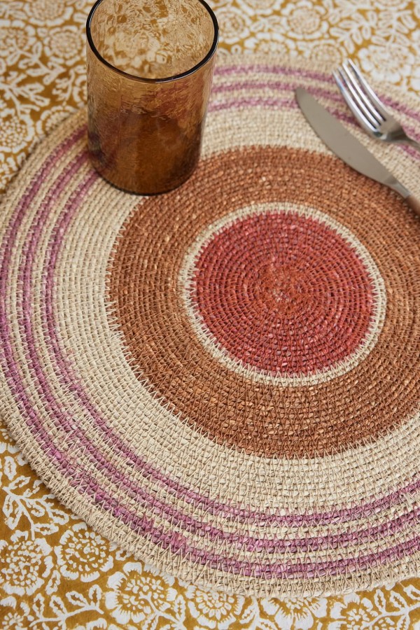 Set de table en jonc de mer Baya - Ginger - Bonheur du Jour