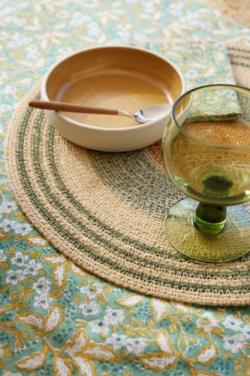 Place Mat Baya - Green Lichen - Bonheur du Jour