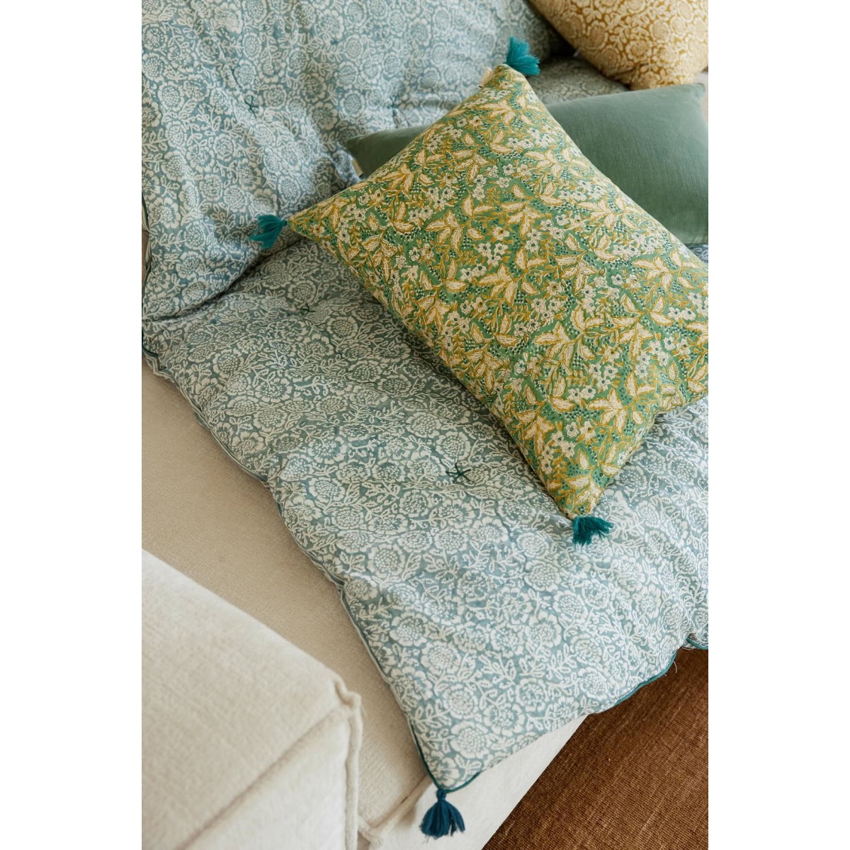Sofa Cover - Kamala Blue - Bonheur du Jour