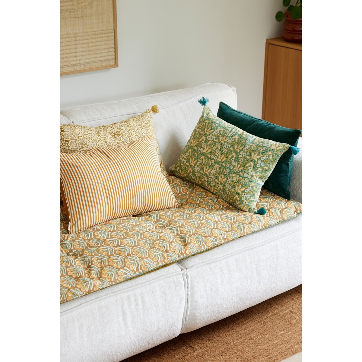 Sofa Cover - Mahal Bronze - Bonheur du Jour