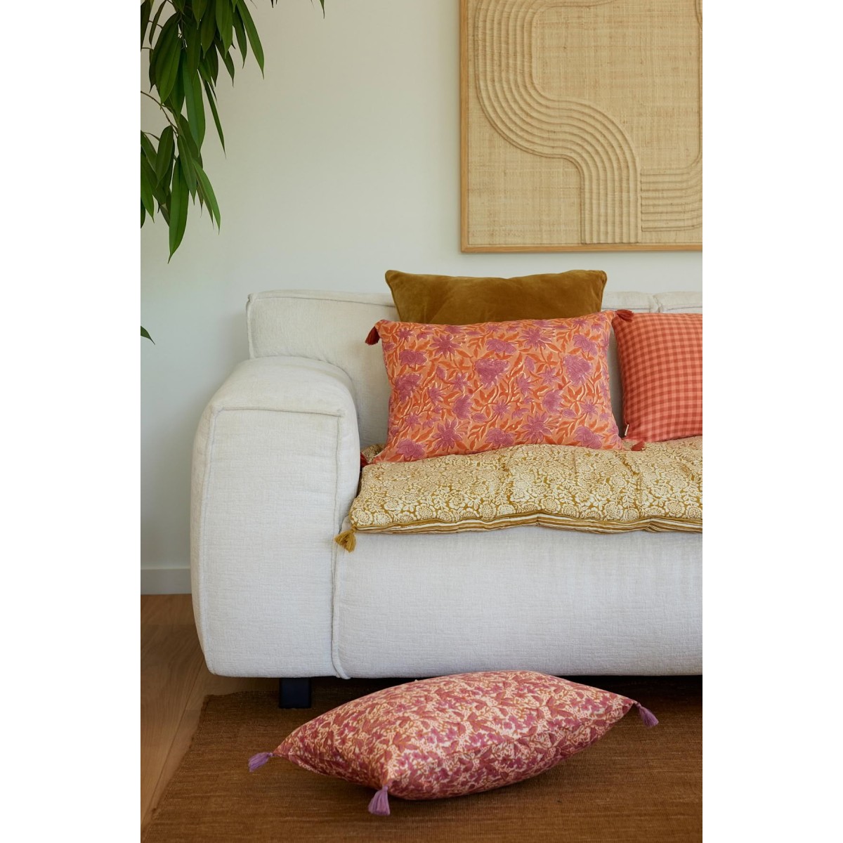 Sofa Cover - Kamala Absynthe - Bonheur du Jour
