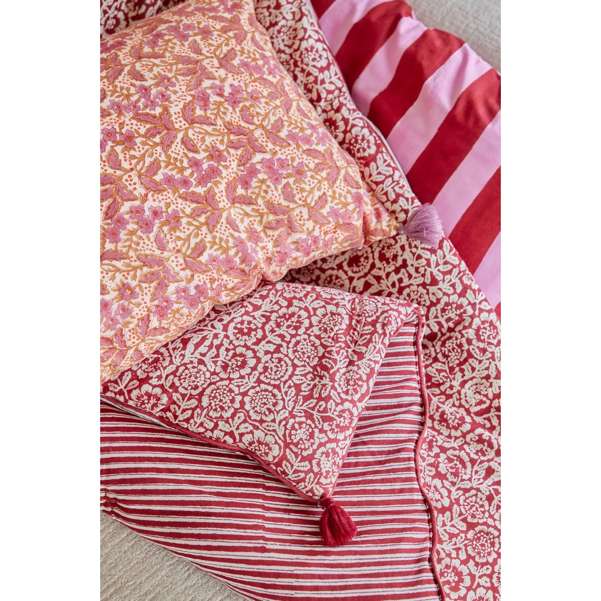 Sofa Cover - Kamala Grenat - Bonheur du Jour