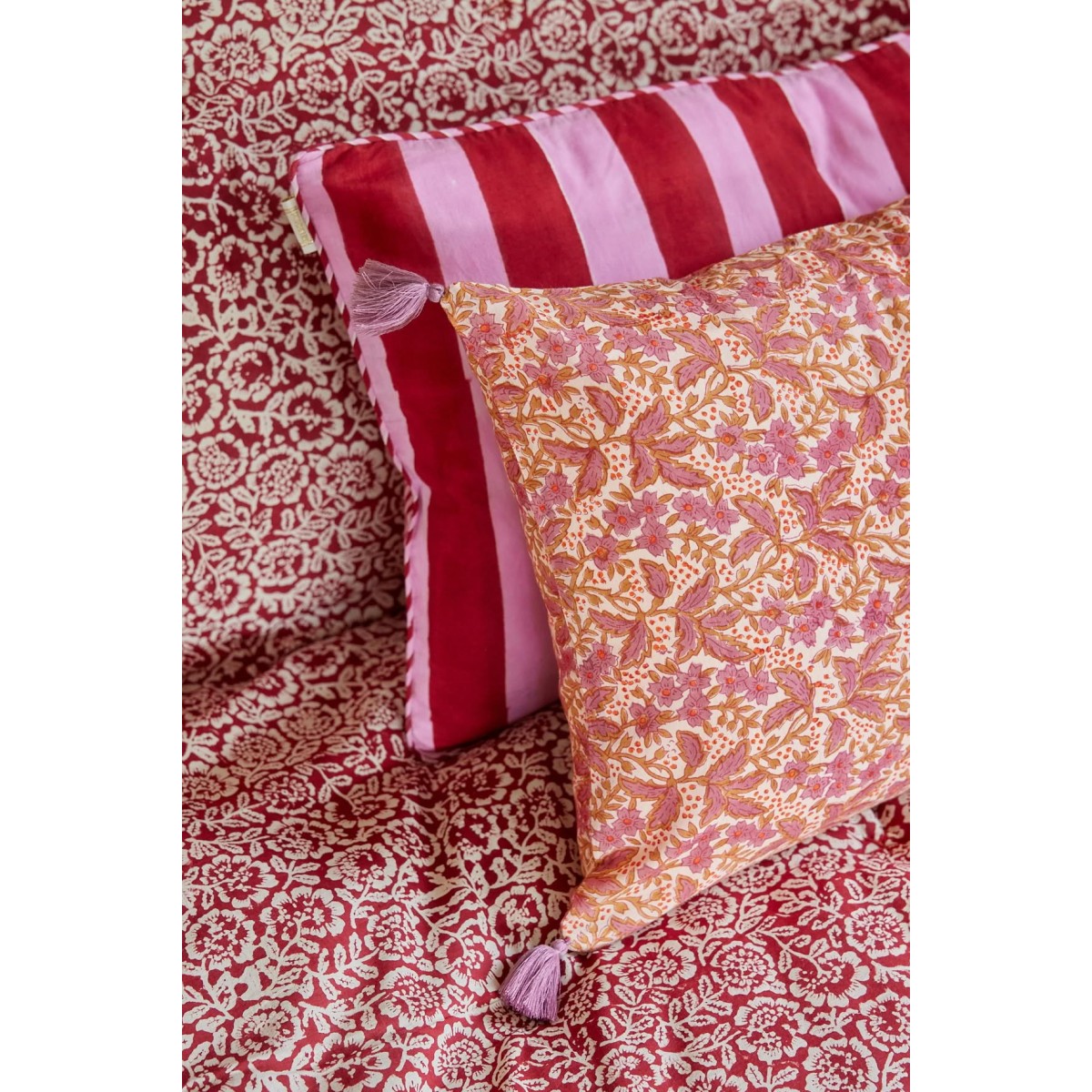 Sofa Cover - Kamala Grenat - Bonheur du Jour