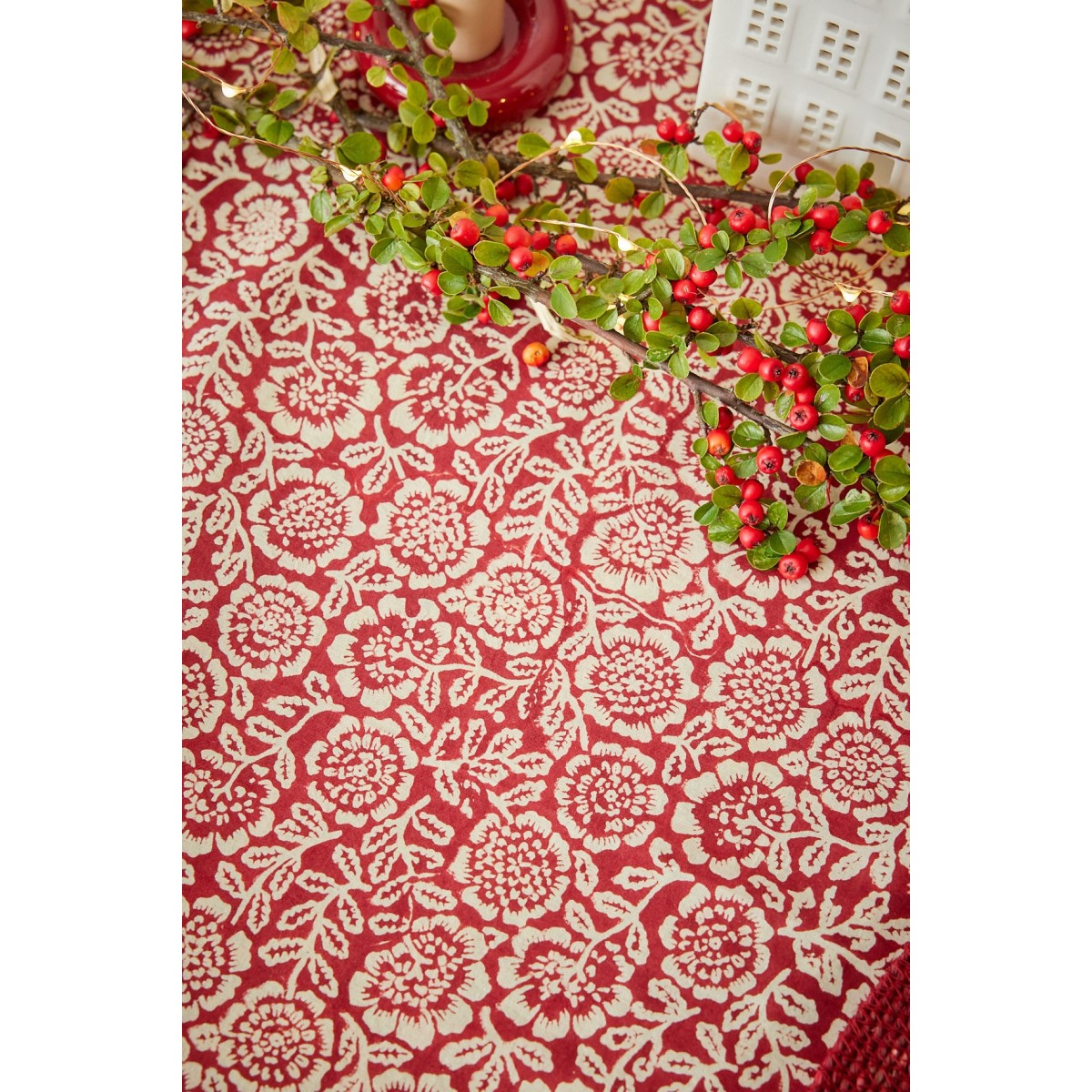 Table cloth - Kamala Grenat - Bonheur du Jour