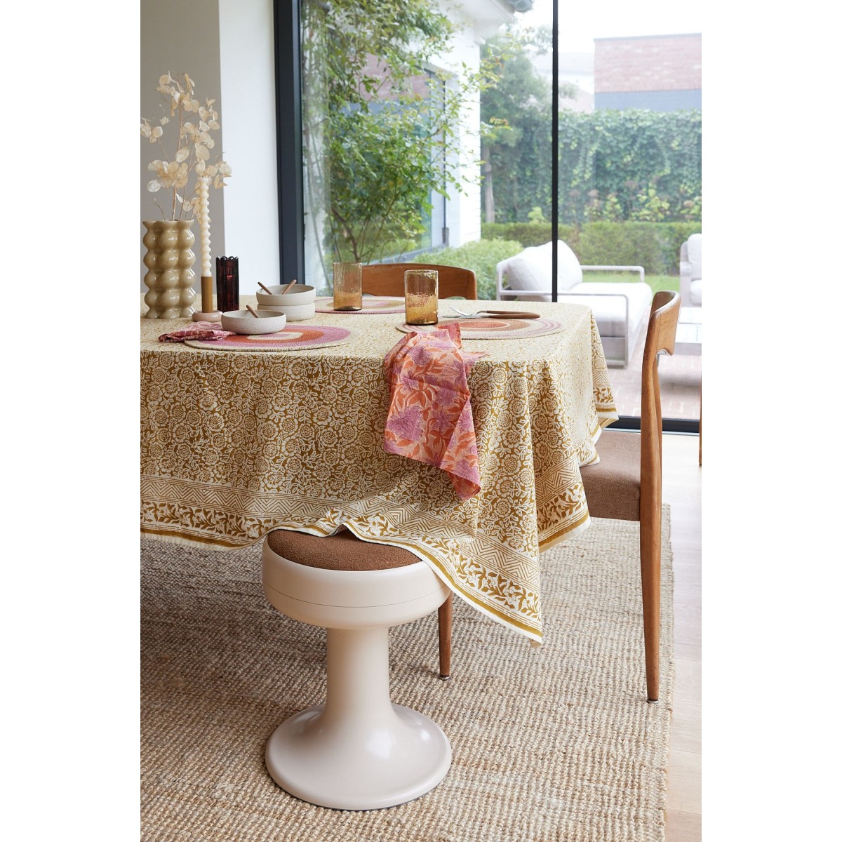 Table cloth - Kamala Absynthe - Bonheur du Jour