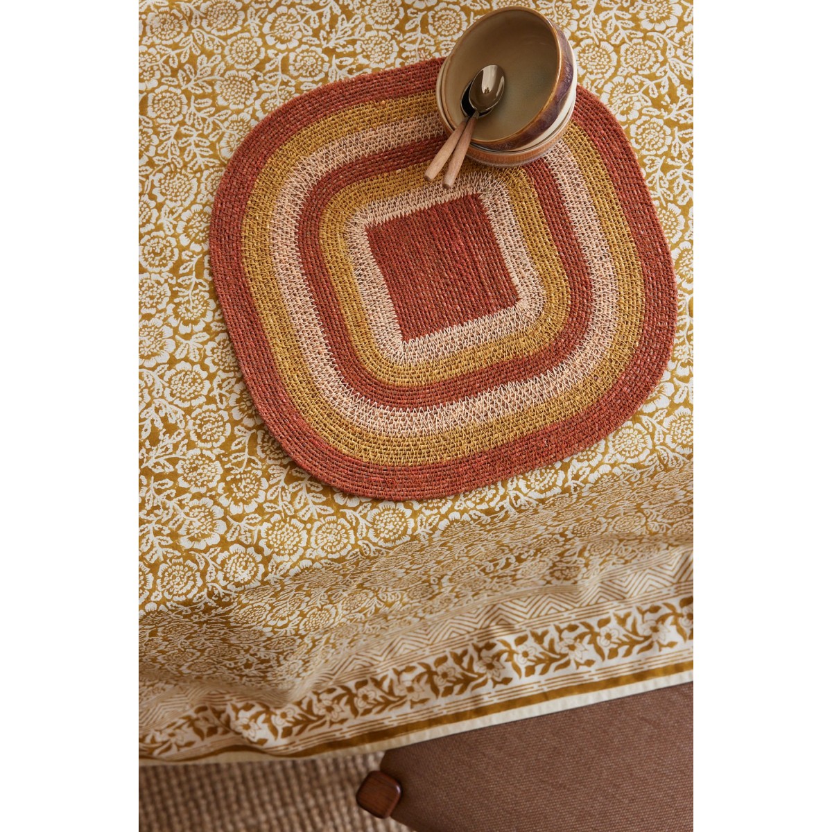 Table cloth - Kamala Absynthe - Bonheur du Jour