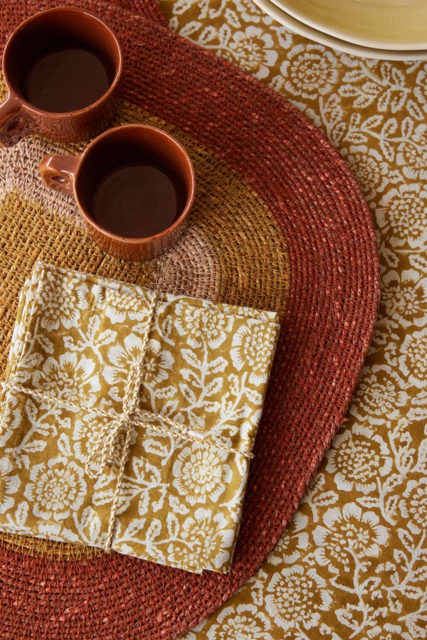 Lot de 2 Serviettes de Table - Kamala Absynthe - Bonheur du Jour
