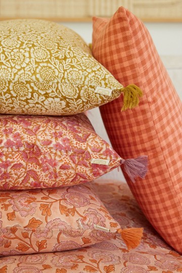 Cushion Cover - Kamala Absynthe - Bonheur du Jour