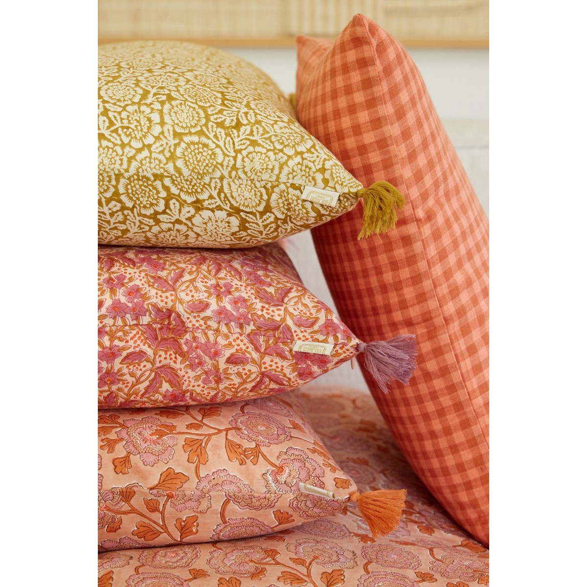 Cushion Cover - Kamala Absynthe - Bonheur du Jour
