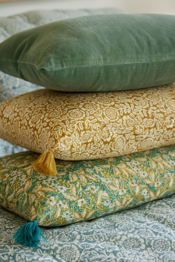 Housse de coussin - Kamala Absynthe - Bonheur du Jour